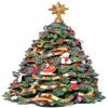 The San Francisco Music Box Company Jingle Bell Rotating Christmas Tree Figurine view 1