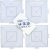 Perler Beads Large Square Pegboards for Kids Crafts, 4 pcs view 3