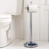 nu steel Standing Toilet Tissue Holder, Chrome view 4