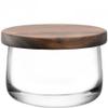 LSA CJ01 City Bowl & Walnut Lid 5in/H4.25in Clear view 1