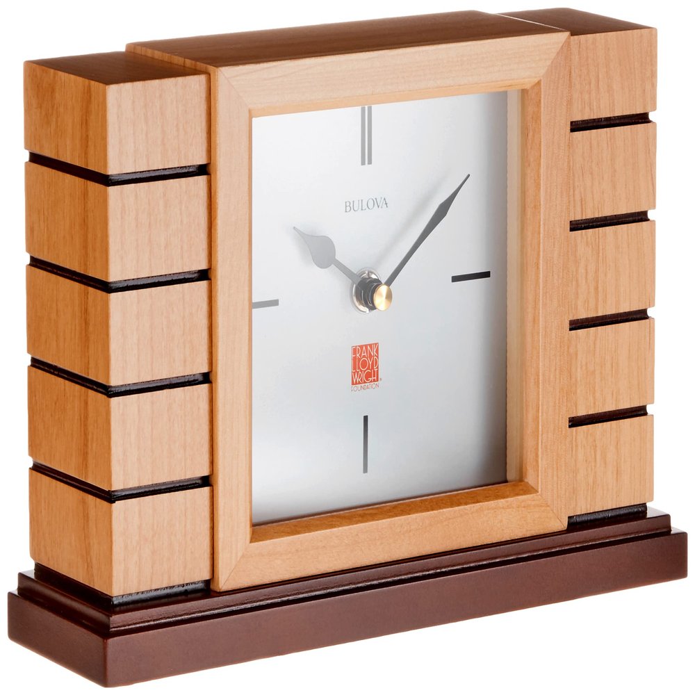 Bulova Usonian II Frank Lloyd Wright Mantel Clock