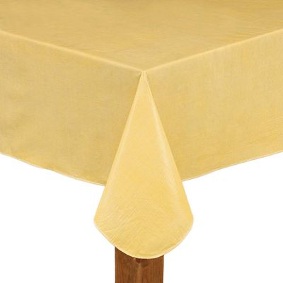 Vinyl Restaurant Quality Tablecloth - Butter Yellow 60" x 120"