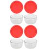 Pyrex Simply Store 8-Piece Glass Food Storage Set (4 vessels and 4 lids), standard packaging view 1