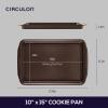 Circulon Nonstick Bakeware, Nonstick Cookie Sheet / Baking Sheet - 10 Inch x 15 Inch, Chocolate Brown view 2