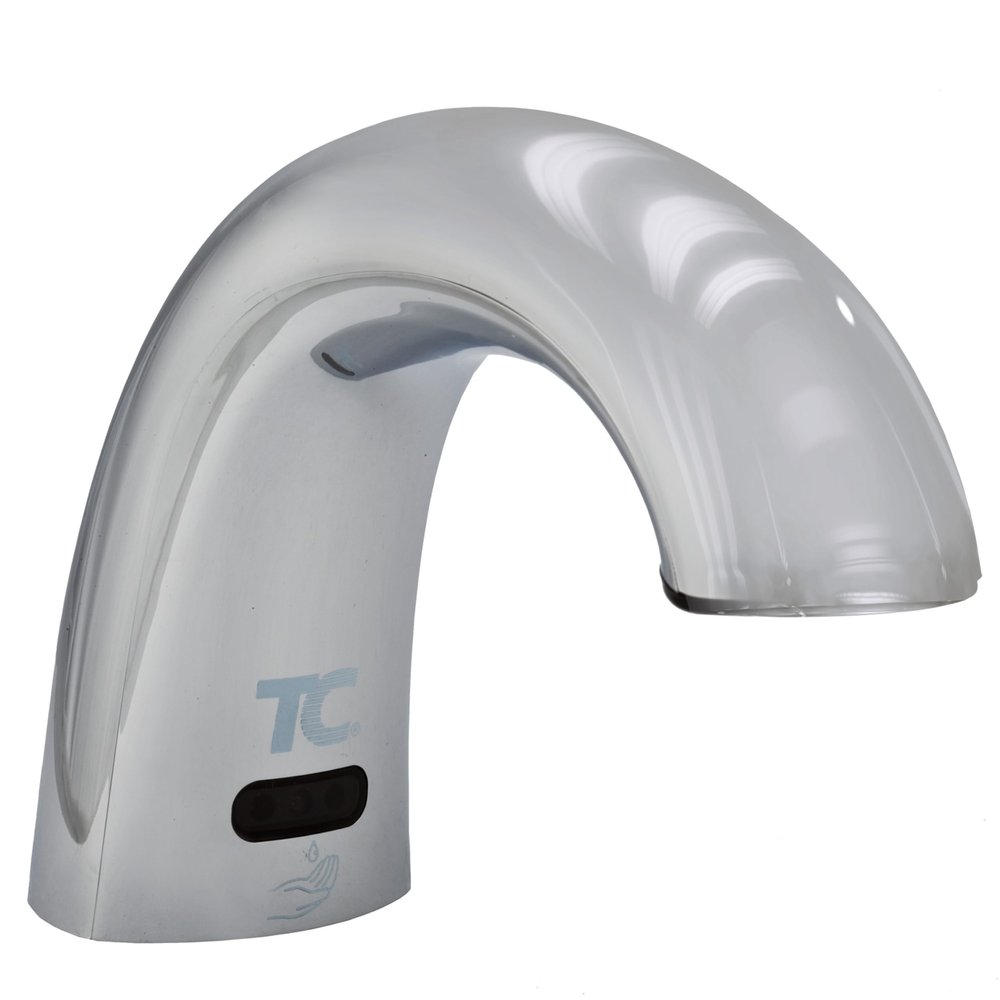 Rubbermaid Commercial Products OneShot Automatic Counter Deck Mount Touchless Foam Hand Soap Dispenser, Low Profile, for Restrooms in Restaurants/Hotels/Schools/Airports/Offices