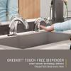 Rubbermaid Commercial Products OneShot Automatic Counter Deck Mount Touchless Foam Hand Soap Dispenser, Low Profile, for Restrooms in Restaurants/Hotels/Schools/Airports/Offices view 2