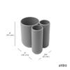 Umbra Touch Toothbrush Holder and Toothpaste Organizer - Modern Bathroom Storage with Three Comparments, Grey view 3