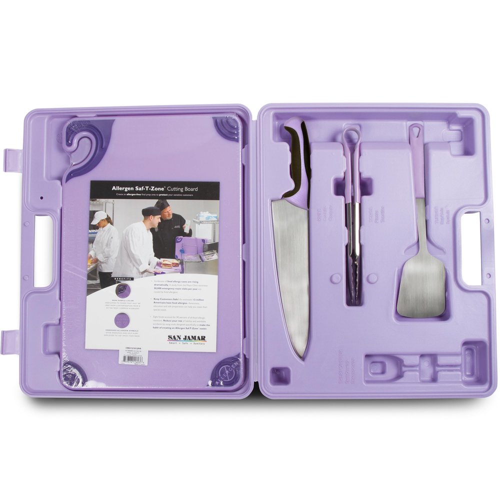 Carlisle FoodService Products San Jamar ASZ121812SYS Allergen Saf-T-Zone System Kit,Multicolor