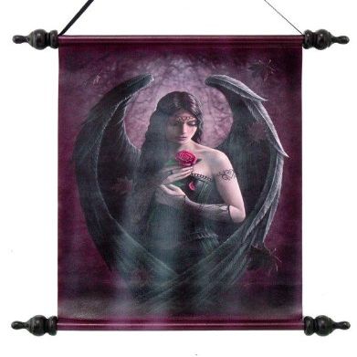 ACK ANN Stokes Angel Rose Canvas Wall Scroll, 5HYWF, 99086