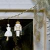 LLADR Nutcracker Christmas Ornament. Golden Lustre. Porcelain Christmas Ornament. view 2