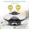 Euro Cuisine WM520 Heart Shaped Iron Waffle Maker - Eco-Friendly PTFE and PFOA Free Non Stick Plates, Perfect for V-Day & Special Occasions, 8-Inch view 4