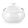 Portmeirion Sophie Conran White Mini Casserole Dish | Individual Casserole Baking Dish with Lid | Made from Fine Porcelain | Dishwasher and Microwave Safe view 1