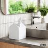 Umbra Casa Tissue Box Cover - Adorable House Shaped Square Tissue Box Holder for Bathroom, Bedroom or Office, White view 2