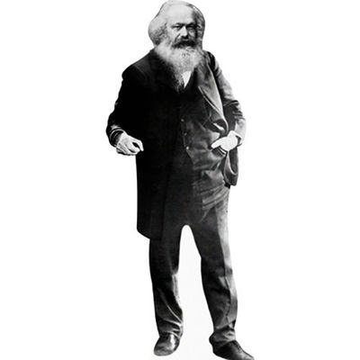 H10041 Karl Marx Cardboard Cutout Standup