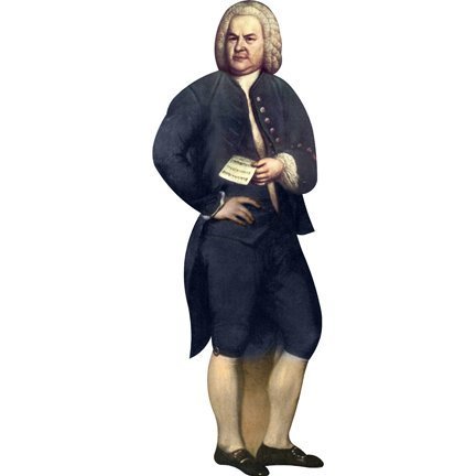 H79003 Johann Sebastian Bach Cardboard Cutout Standup