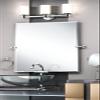 Gatco 4689LG Channel 32" Frameless Oval Mirror, Chrome/Wall Mount Frameless Beveled Tilting Oval Bathroom Vanity Mirror with Chrome Brackets view 4