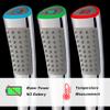 YOO.MEE LED Thermometer Handheld Shower Heads, Water Powered Light to Display Fahrenheit, Special for Skin Showering, Child and Pet Shower, Shower Accessories w/ 79'' Hose, Bracket, Polished Chrome view 3
