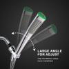 YOO.MEE LED Thermometer Handheld Shower Heads, Water Powered Light to Display Fahrenheit, Special for Skin Showering, Child and Pet Shower, Shower Accessories w/ 79'' Hose, Bracket, Polished Chrome view 4