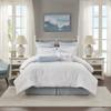 Harbor House Cotton Comforter Set-Coastal Oceanic Sealife Design All Season Down Alternative Bedding with Matching Shams, Bedskirt, King(108"x96"), Beach, Quilted Seashell White, 4 Piece,HH10-703 view 2