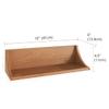 AquaTeak The Original Moa Straight Teak Shower Shelf view 3