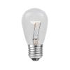 Novelty Lights 25 Pack S14 Outdoor Patio Edison Replacement Bulbs, E27 Medium Base, Clear, 11 Watt view 2