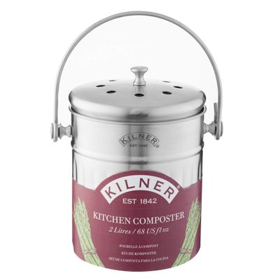 Kilner 2 Litre Stainless Steel Kitchen Composter