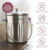 Kilner 2 Litre Stainless Steel Kitchen Composter view 4