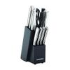 Farberware FPP12P 12-Piece High-Carbon Stamped Stainless Steel Knife Block Set, Black Block view 1