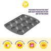 Wilton Gold Non-Stick Muffin Top Pan, Stainless Steel Bakeware, Made without PFAS, 11 x16 in, Packaging May Vary view 2