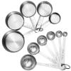 Accmor 11 Piece Stainless Steel Measuring Spoons Cups Set, Premium Stackable Tablespoons Measuring Set for Gift Dry Liquid Ingredients Cooking Baking view 1