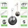 Accmor 11 Piece Stainless Steel Measuring Spoons Cups Set, Premium Stackable Tablespoons Measuring Set for Gift Dry Liquid Ingredients Cooking Baking view 2