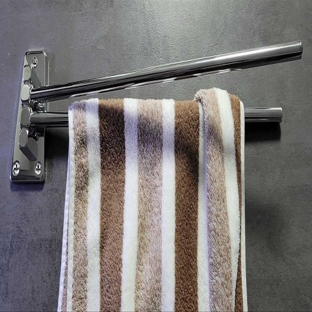 Haceka Towel Rail Standard swiveling, Metal, Silver, 30 x 10 x 10 cm