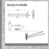 Haceka Towel Rail Standard swiveling, Metal, Silver, 30 x 10 x 10 cm view 4