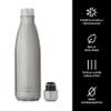 S'well Stainless Steel Water Bottle - 17 Fl Oz - Silver Lining - Triple-Layered Vacuum-Insulated Containers Keeps Drinks Cold for 36 Hours and Hot for 18 - BPA-Free - Perfect for the Go view 3