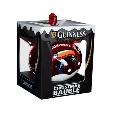 Guinness Toucan Glass Bauble