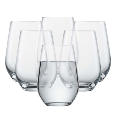 SCHOTT ZWIESEL Fort Universal Tumbler (Set of 6), Versatile Drinking Glasses, Dishwasher-Safe Tritan Crystal Glasses, Made in Germany (19 Ounce)