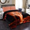 JML Korean Blanket King Size, Soft Raschel Fleece Blanket Heavy, 87" x 94",10.5 Pounds, Fluffy Fuzzy Cozy Plush Thick Warm Winter Bedding Home Decor - 2 Ply A&B Animal Printed Tigers view 1