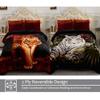 JML Korean Blanket King Size, Soft Raschel Fleece Blanket Heavy, 87" x 94",10.5 Pounds, Fluffy Fuzzy Cozy Plush Thick Warm Winter Bedding Home Decor - 2 Ply A&B Animal Printed Tigers view 2