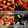 JML Korean Blanket King Size, Soft Raschel Fleece Blanket Heavy, 87" x 94",10.5 Pounds, Fluffy Fuzzy Cozy Plush Thick Warm Winter Bedding Home Decor - 2 Ply A&B Animal Printed Tigers view 3