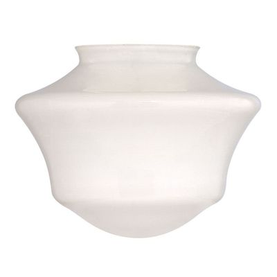 Design Classics Lighting Opal White Glass Shade - 3-Inch Fitter Opening