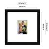 Americanflat 14x14 Wedding Signature Frame with Shatter-Resistant Glass - Use as 5x7 Frame with Mat or Display 14x14 Photos Without Mat - Signature Collection - Autograph Frames for Wall - Black view 2