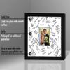 Americanflat 14x14 Wedding Signature Frame with Shatter-Resistant Glass - Use as 5x7 Frame with Mat or Display 14x14 Photos Without Mat - Signature Collection - Autograph Frames for Wall - Black view 4