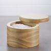 Ayesha Curry Pantryware Parawood Salt Cellar With Lid / Parawood Salt Box With Lid - 4 Inch, Brown view 2