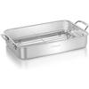 Cuisinart 7117-14RR 14-Inch Chef's-Classic Cookware-Collection, Lasagna Pan w/Stainless Roasting Rack, Stainless Steel view 1