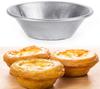 BMIROAMDFE 25 Pieces Egg Tart Molds Tiny Pie Tartlets Dessert Mold Pans Tin Puto Cup Bakeware Cake Cookie Mold, Round Resuable (Aluminum) view 3