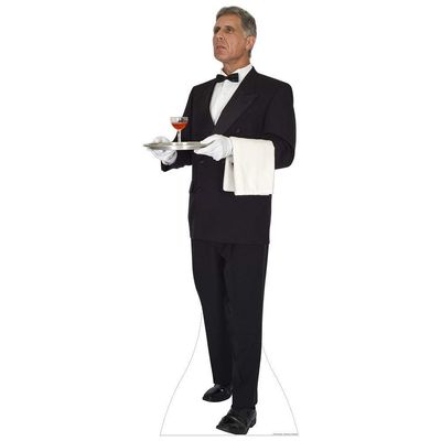 Star Cutouts SC2036 Head Butler Life Size Cardboard Cutout Standup