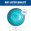 Carlisle FoodService Products Mingle Resuable Plastic Bowl Small Bowl with Pottery Style for Home and Restaurant, Melamine, 17 Ounces, Aqua, (Pack of 12) view 4