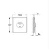 Grohe 38862000 Skate Wall Plate view 4
