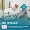 White Classic Fitted Hospital Bed Sheets, Cotton Fitted Sheet with 200 Thread Count, Soft Standard Sheets for Hospital Bed Size: 36" x 80" x 9" view 3