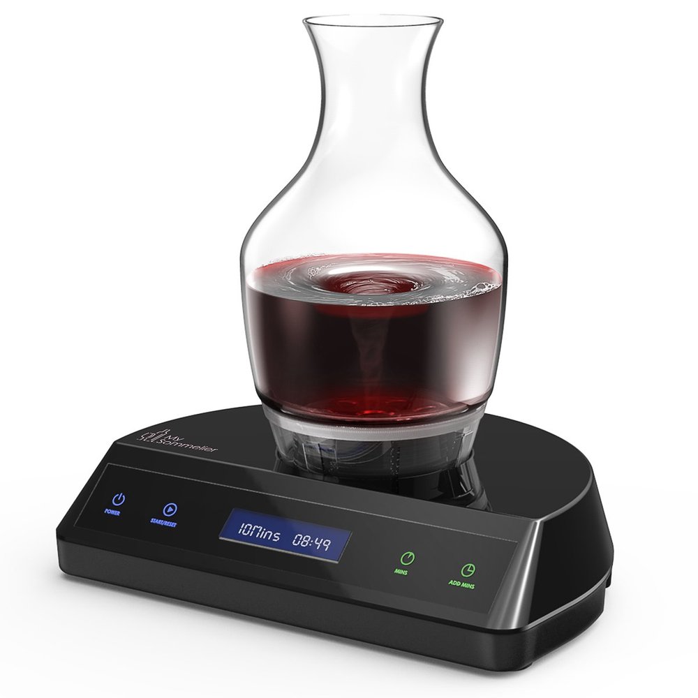 HUMBEE Chef My Sommelier Electric Wine Aerating Decanter, Black -